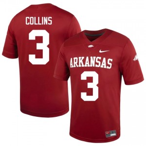 Alex Collins #3 UARK Cardinal Authentic Men's Football University Jersey | Hog Wild Premium Gear 91401454