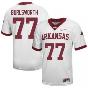 Arkansas Brandon Burlsworth #77 White Jersey | Men's Football Premium Stitch Edition 57289381