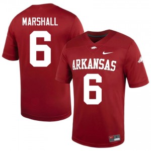 Chris Marshall #6 Arkansas Cardinal Authentic Men's Football High School Jersey | Hog Wild Premium Gear 92408648