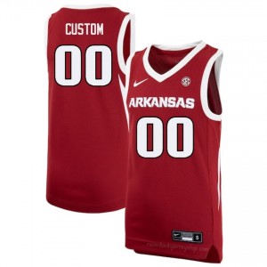 Arkansas Razorbacks Custom #00 Cardinal Jersey | Men's Basketball Premium Stitch Edition 22745727
