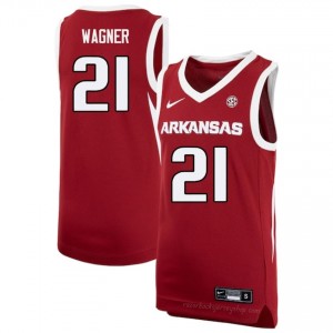D.J. Wagner #21 Cardinal Men's Basketball High School Jersey | Official Razorbacks Team Apparel 57441679