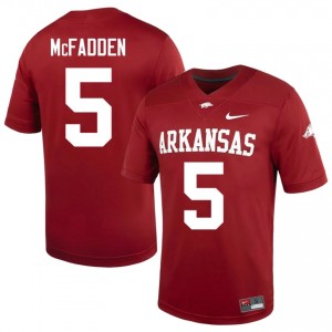 Darren McFadden #5 Arkansas Razorbacks Cardinal Authentic Men's Football College Jersey | Hog Wild Premium Gear 65533414