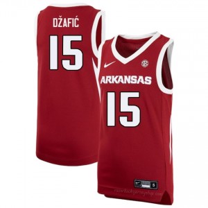 Arkansas Razorbacks Elmir Dzafic #15 Cardinal Jersey | Men's Basketball Premium Stitch Edition 60068842