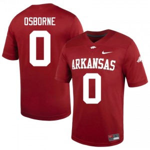 Hunter Osborne #0 Razorbacks Cardinal Authentic Men's Football Player Jersey | Hog Wild Premium Gear 80054059