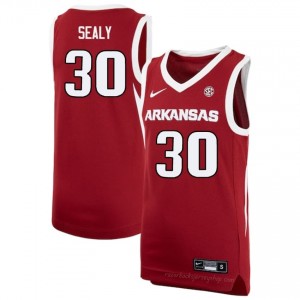 Razorbacks Isaiah Sealy #30 Cardinal Jersey | Men's Basketball Premium Stitch Edition 33643411