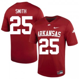 #25 Ja'Quavion Smith Arkansas Cardinal Men's Football Jersey | SEC NCAA Licensed Gear 44510319