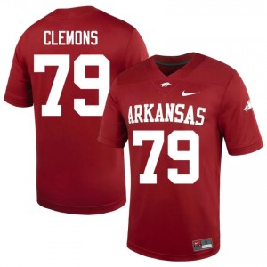 Josiah Clemons #79 Razorbacks Cardinal Authentic Men's Football Player Jersey | Hog Wild Premium Gear 24116109