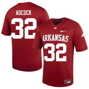 Matt Adcock #32 UARK Cardinal Authentic Men's Football University Jersey | Hog Wild Premium Gear 97693859