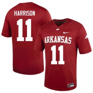 #11 Monte Harrison UARK Cardinal Men's Football Jersey | SEC NCAA Licensed Gear 47376704