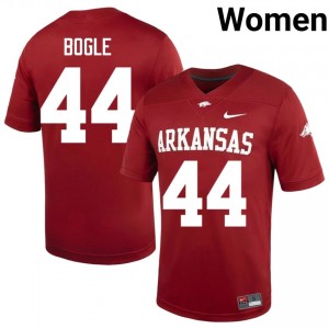 Ben Bogle #44 UARK Cardinal Authentic Women's Football University Jersey | Hog Wild Premium Gear 11885709