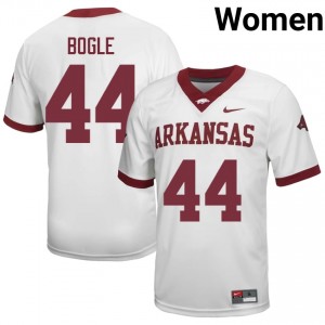 Ben Bogle #44 White Women's Football High School Jersey | Official Arkansas Team Apparel 94617739