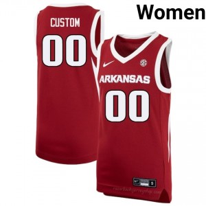Arkansas Custom #00 Cardinal Jersey | Women's Basketball Premium Stitch Edition 49933663