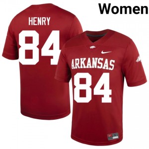 Hunter Henry #84 UARK Cardinal Authentic Women's Football University Jersey | Hog Wild Premium Gear 27141813