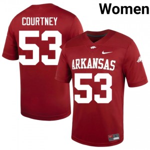 #53 Kash Courtney Arkansas Cardinal Women's Football Jersey | SEC NCAA Licensed Gear 16575897