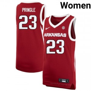 Nick Pringle #23 Cardinal Women's Basketball High School Jersey | Official Arkansas Razorbacks Team Apparel 46000238