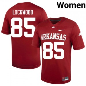 Ty Lockwood #85 Arkansas Razorbacks Cardinal Authentic Women's Football College Jersey | Hog Wild Premium Gear 44023608